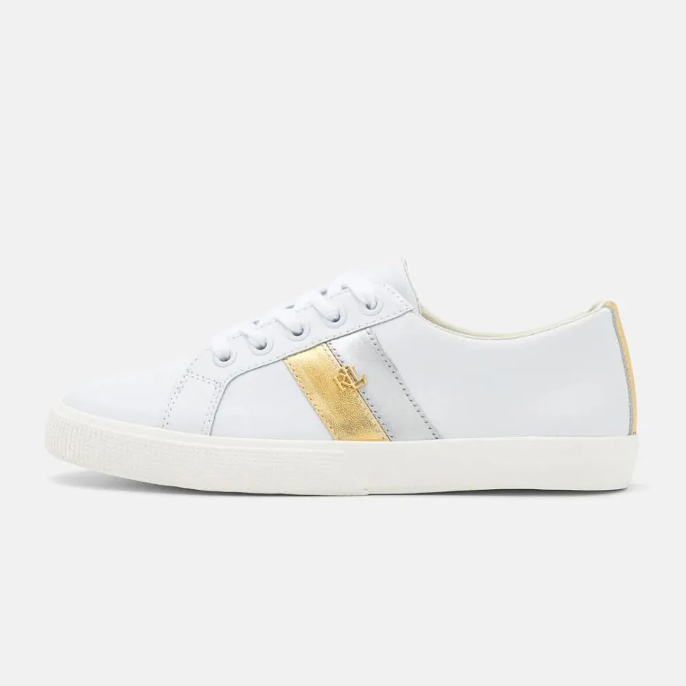 Ralph Lauren Janson II Leather White Women