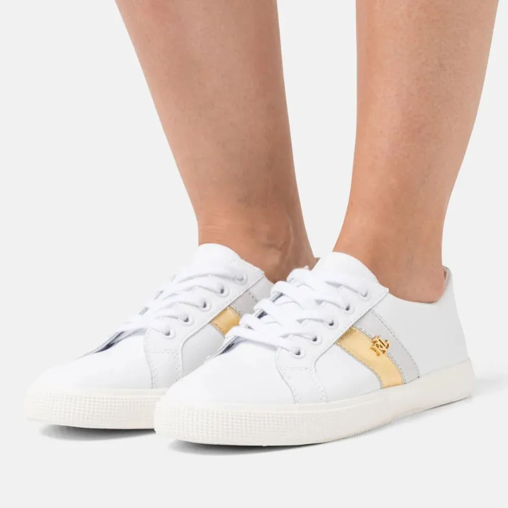 Ralph Lauren Janson II Leather White Women