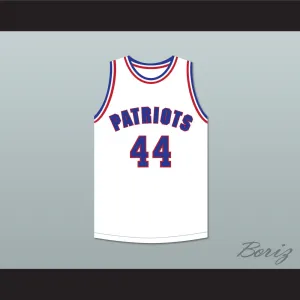 Reggie Reynolds 44 Will Foster High School Patriots White Basketball Jersey The Red Sneakers 1
