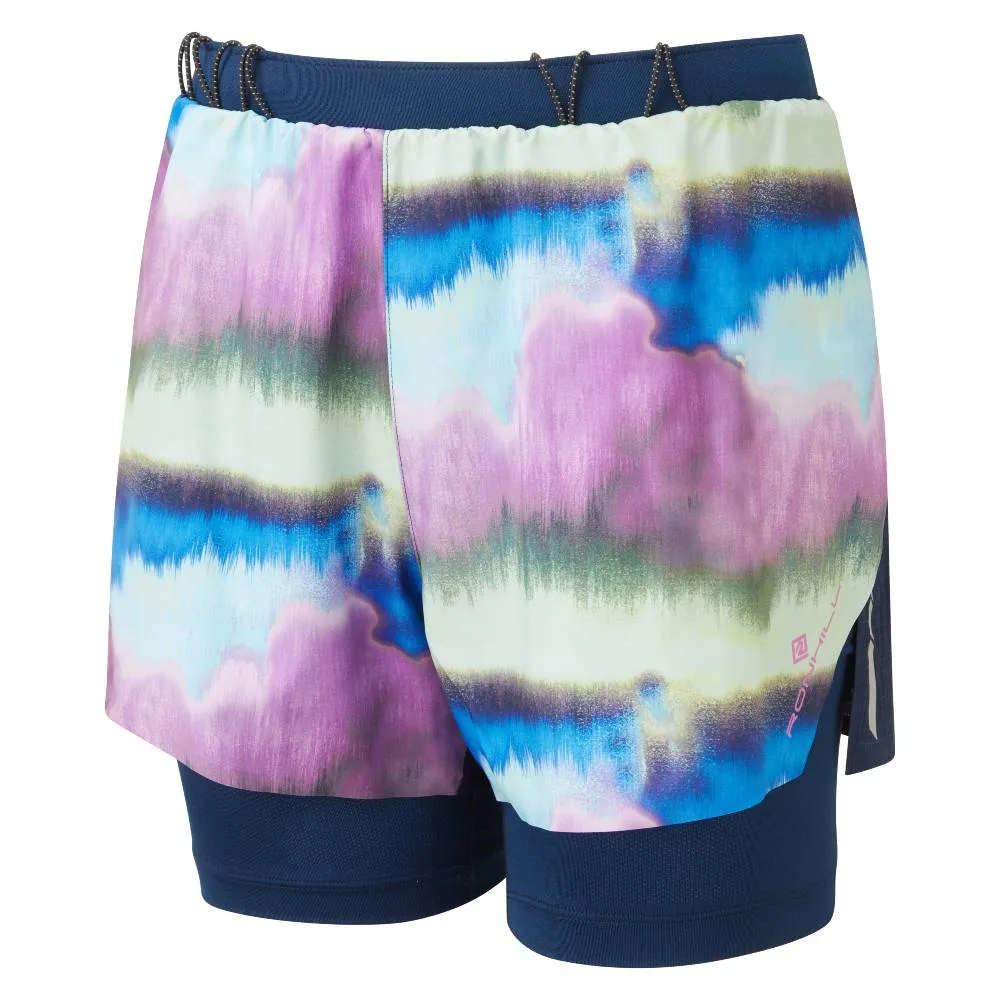 Ronhill Tech Race Twin Short (Womens) - DarkNavy/MultiMirage