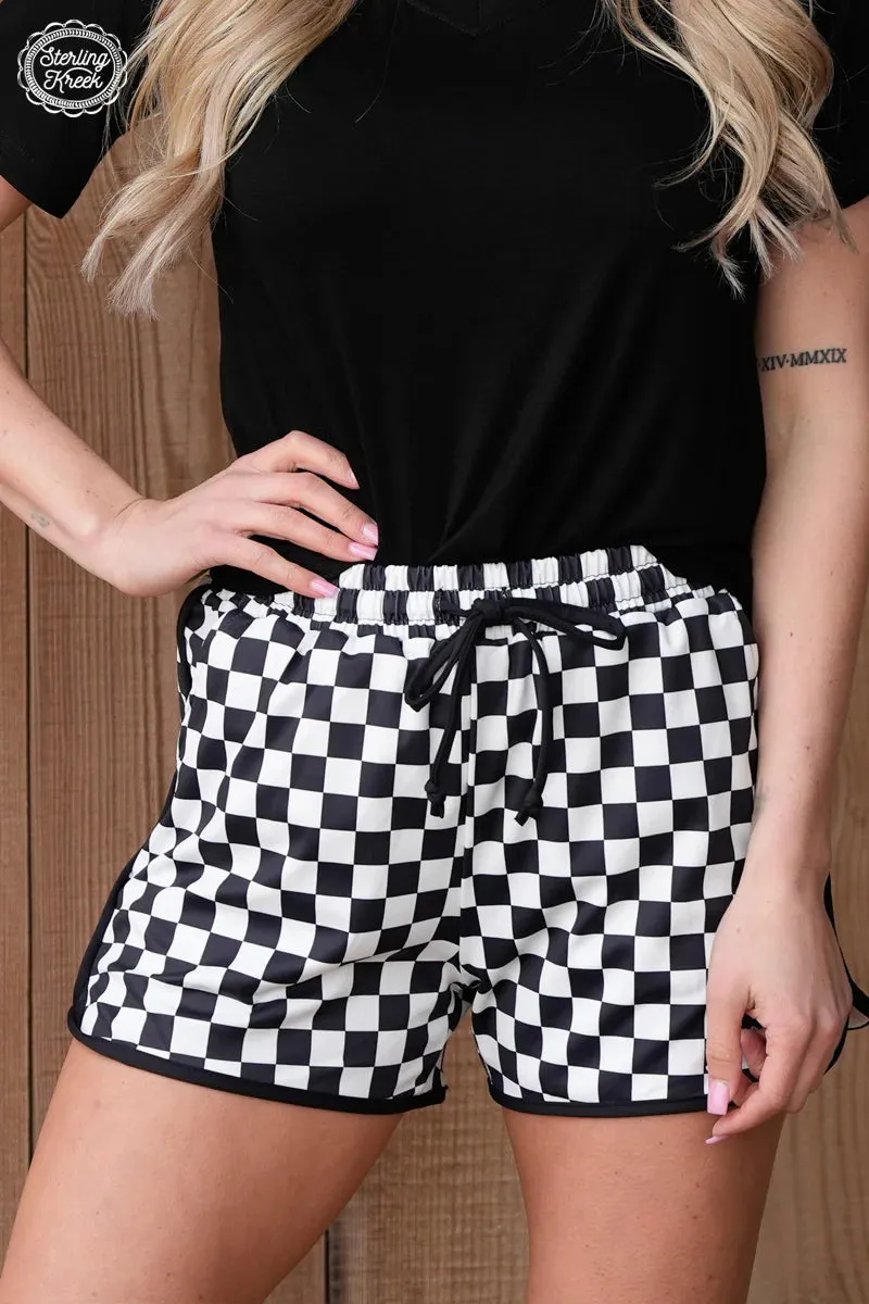 Round the Track Checkered Shorts