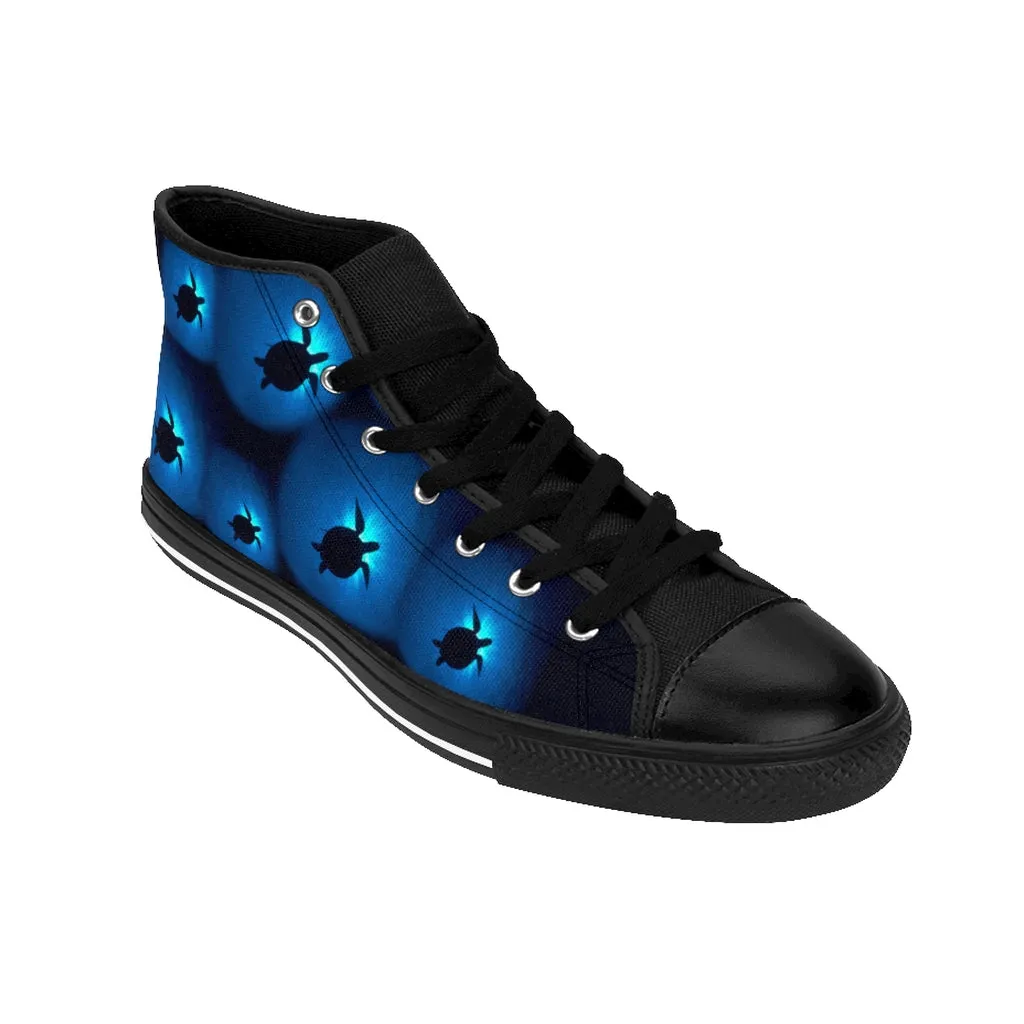 Sea Turtle Sunburst Men's High-top Sneakers