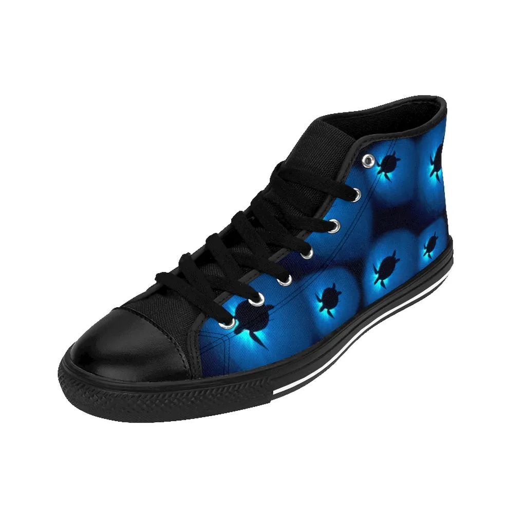 Sea Turtle Sunburst Men's High-top Sneakers