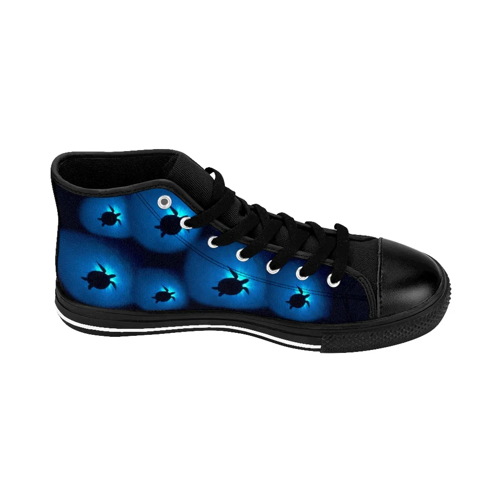 Sea Turtle Sunburst Men's High-top Sneakers