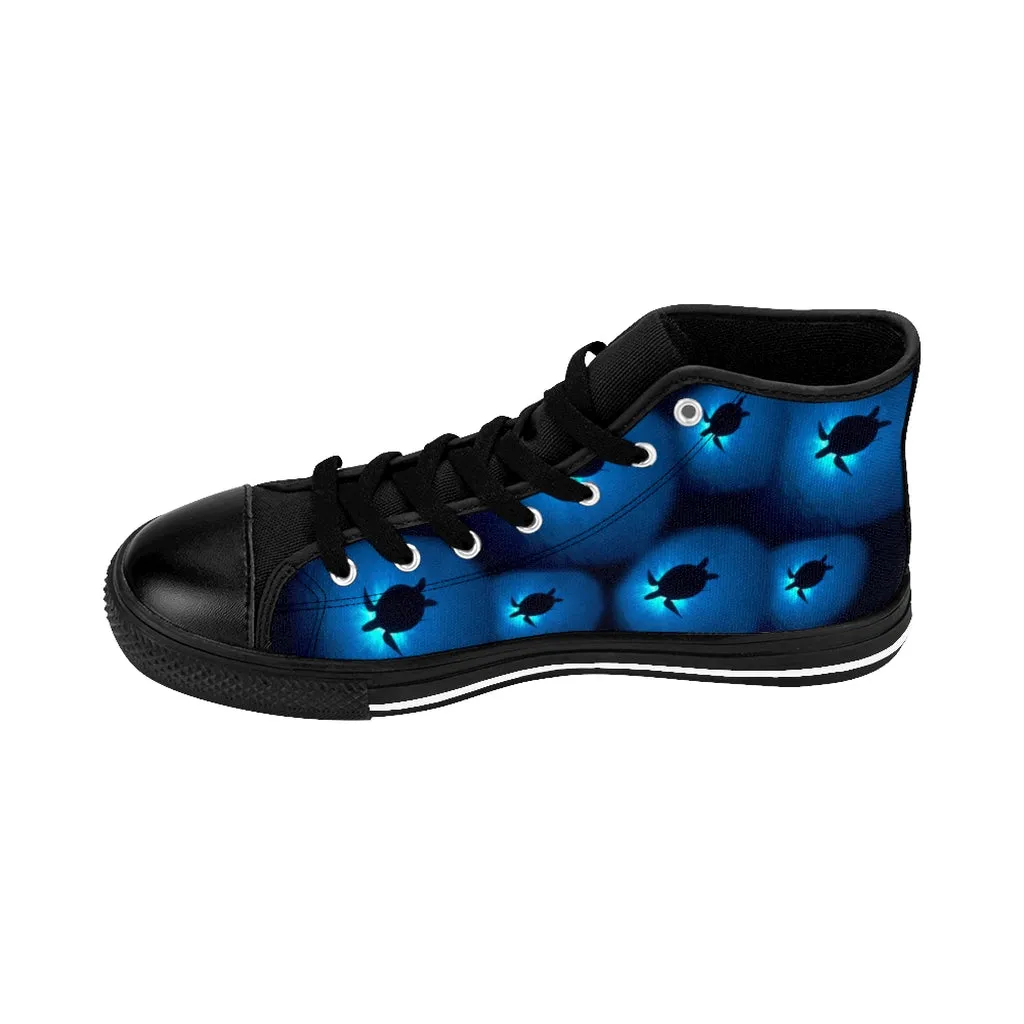 Sea Turtle Sunburst Men's High-top Sneakers