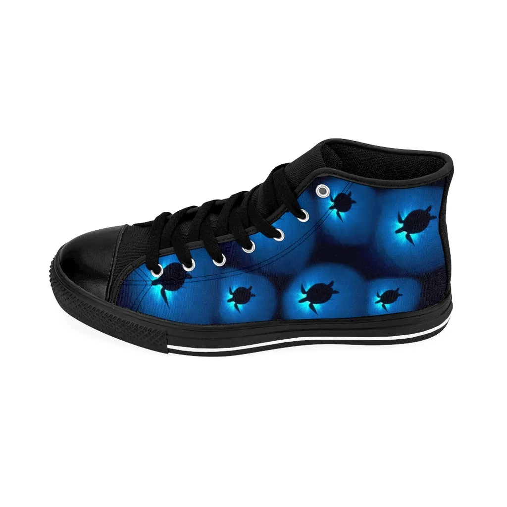 Sea Turtle Sunburst Men's High-top Sneakers
