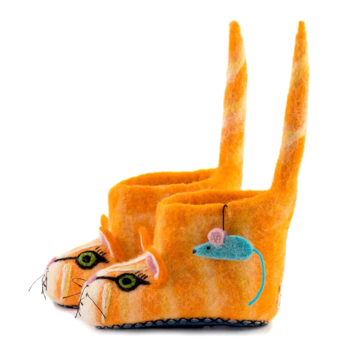 Sew Heart Felt Ginger The Farm Cat Slippers