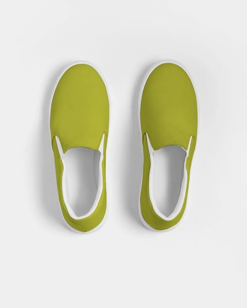 Shaded Yellow Slip-On Canvas Sneakers | Men's | C12M0Y100K30