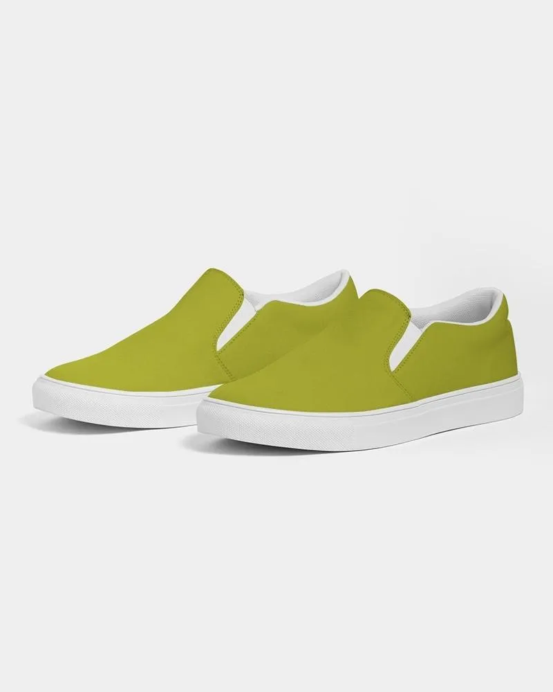 Shaded Yellow Slip-On Canvas Sneakers | Men's | C12M0Y100K30
