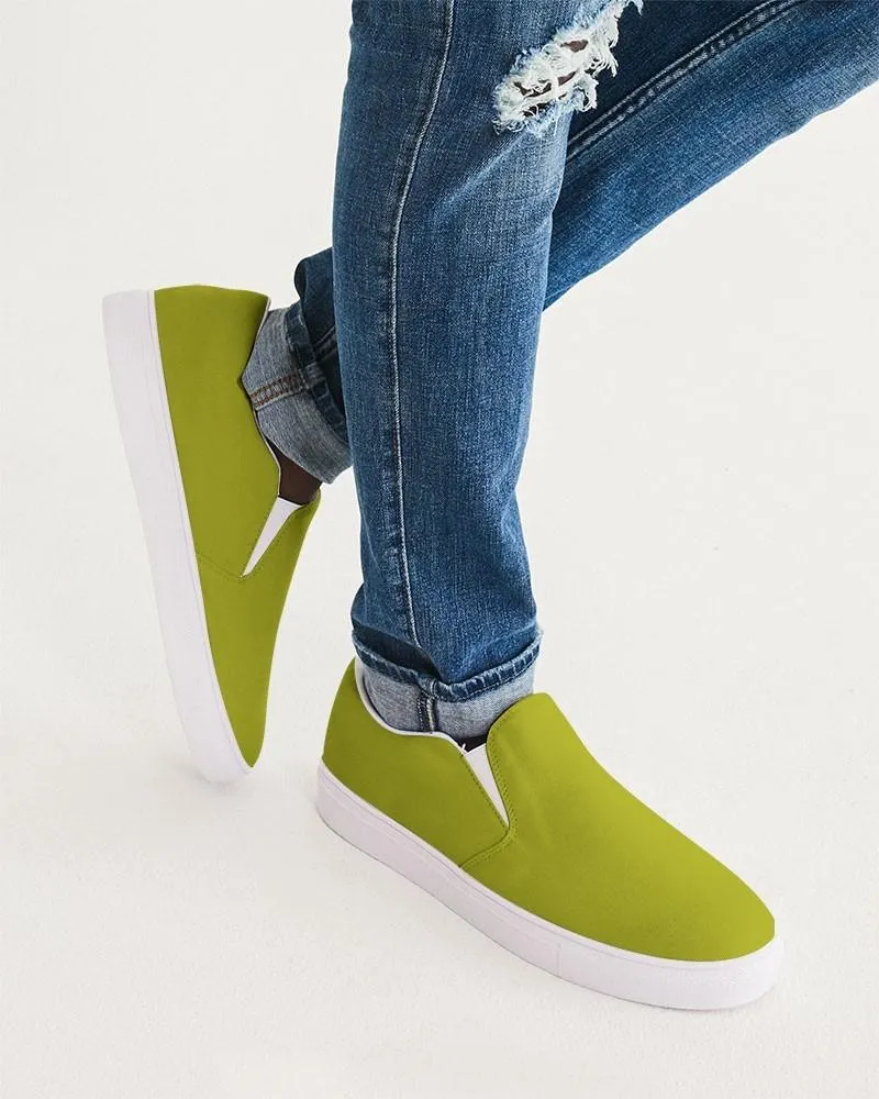 Shaded Yellow Slip-On Canvas Sneakers | Men's | C12M0Y100K30