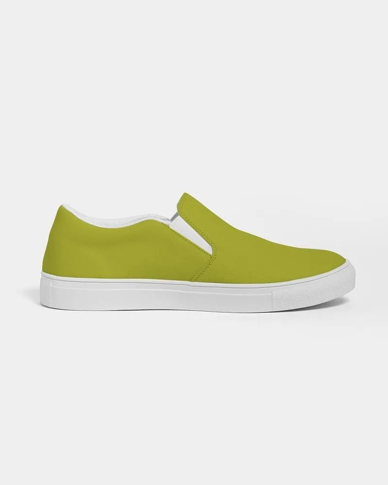Shaded Yellow Slip-On Canvas Sneakers | Men's | C12M0Y100K30