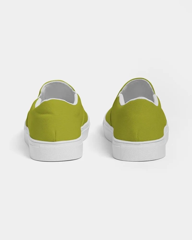 Shaded Yellow Slip-On Canvas Sneakers | Men's | C12M0Y100K30