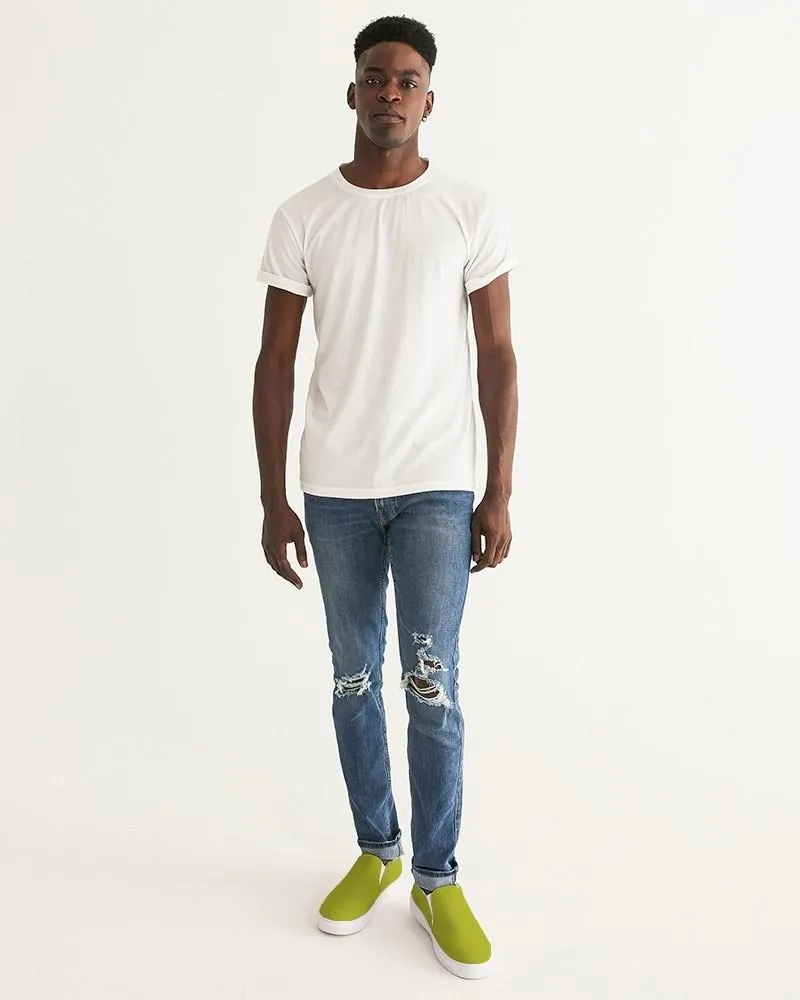 Shaded Yellow Slip-On Canvas Sneakers | Men's | C12M0Y100K30