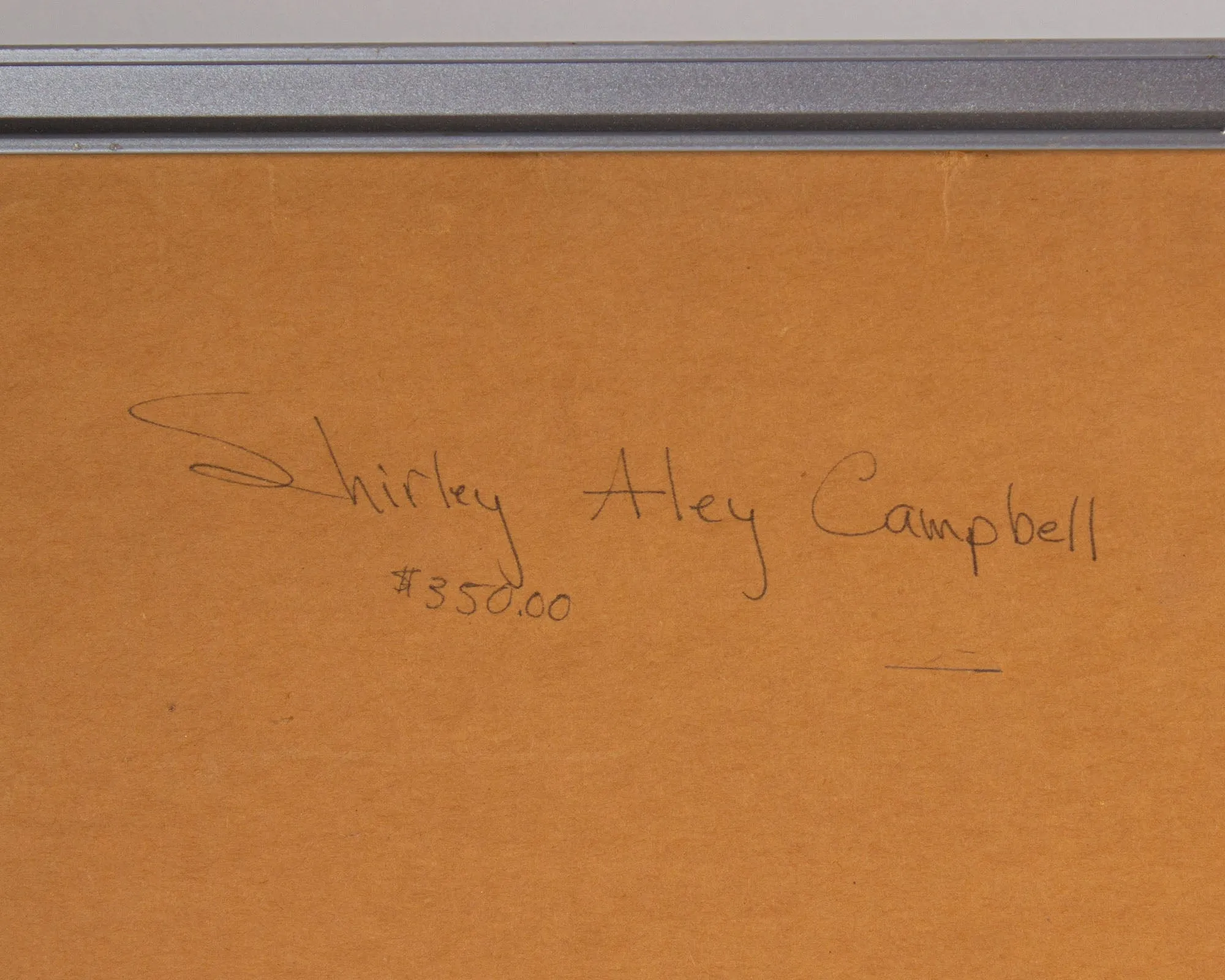 Shirley Aley Campbell Signed 1980 Collage and Drawing