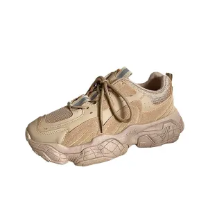 Shoes Lace-Up Rubber Chunky Sneakers