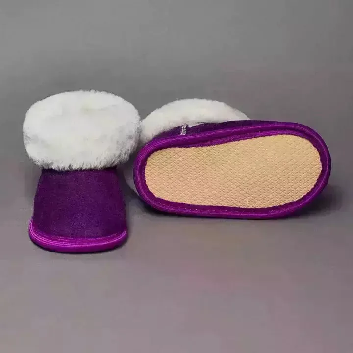 Siberia Spirit Toddler Plum Booties