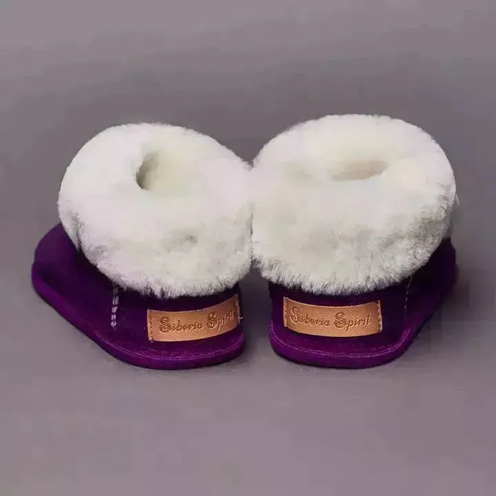 Siberia Spirit Toddler Plum Booties