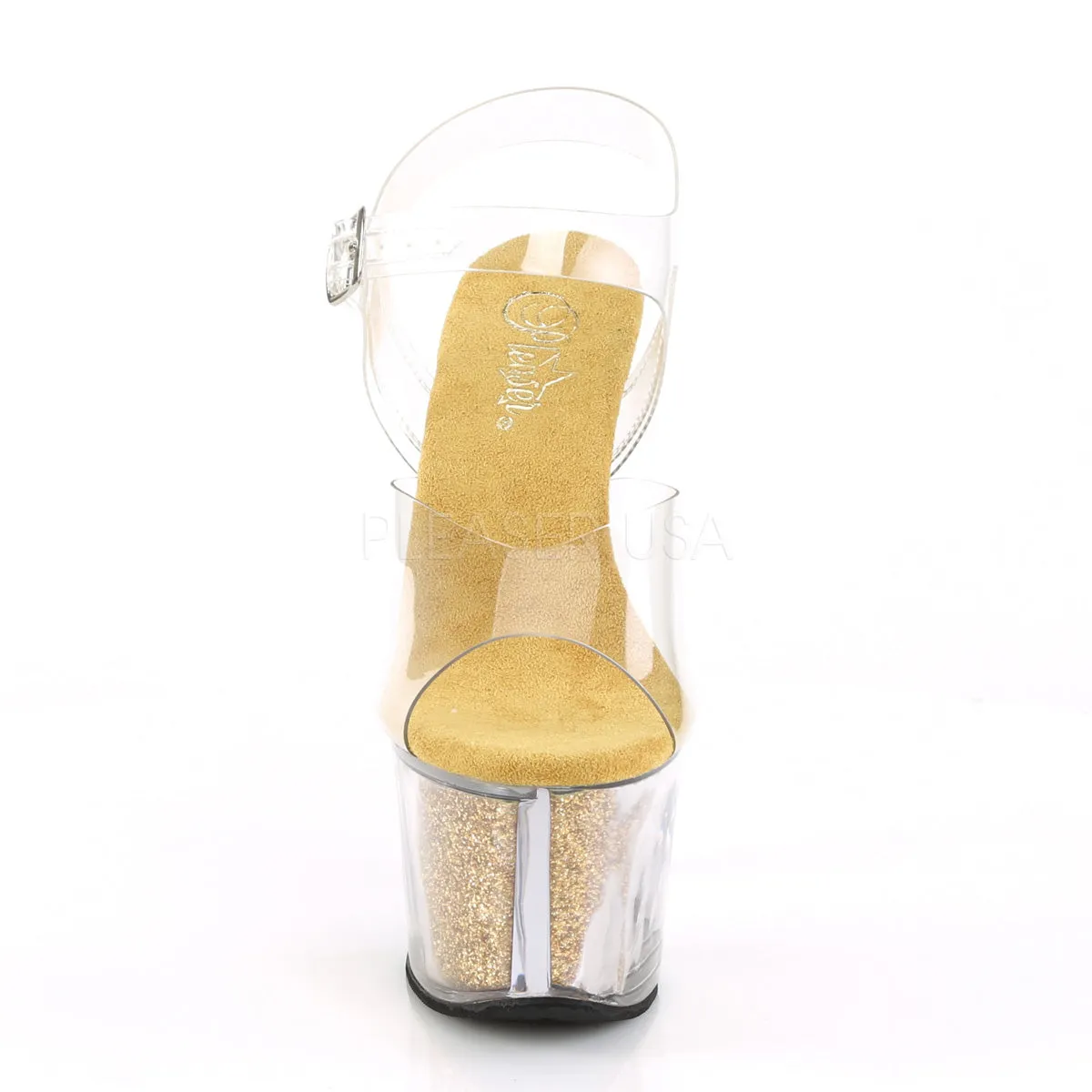 SKY-308G-T  Clear/Gold Multi Glitter Inserts