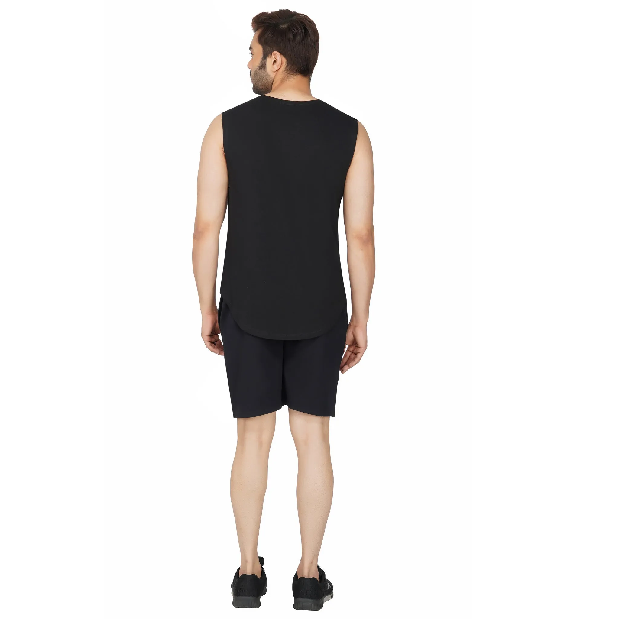 SLAY. Men's Activewear Black Sports Shorts