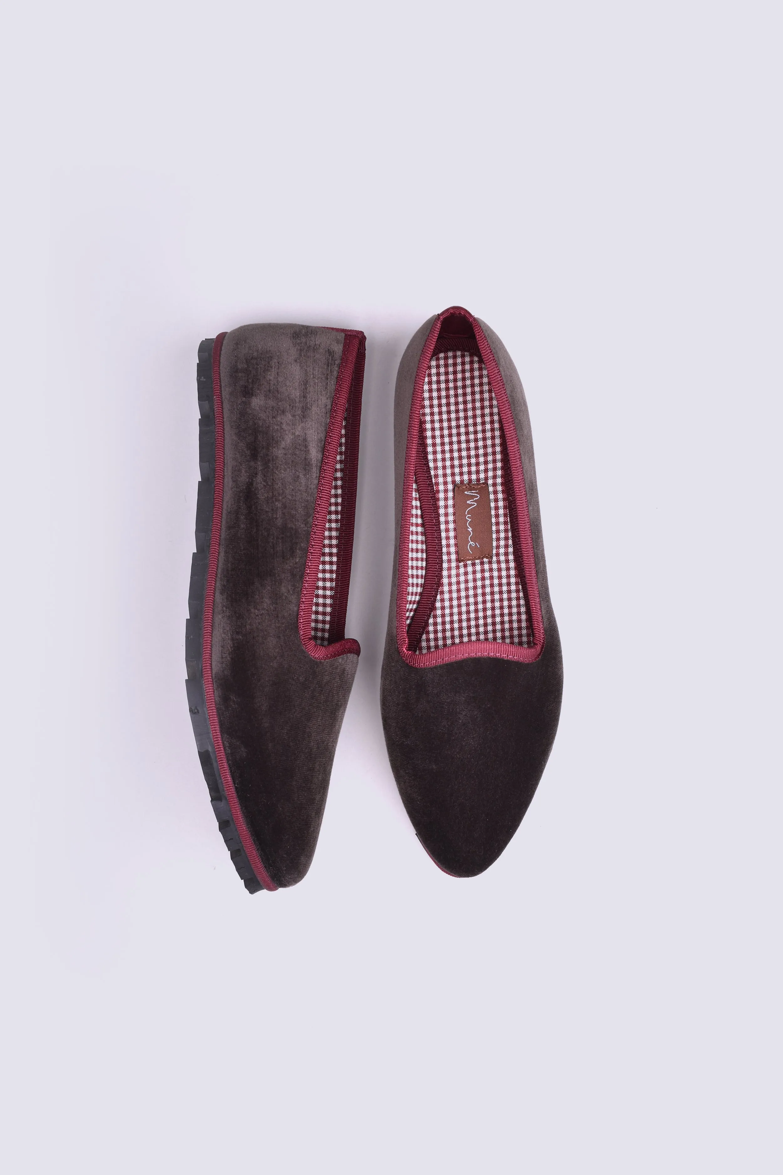 Slippers Terciopelo Chocolate