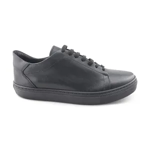 Sneakers nere in pelle
