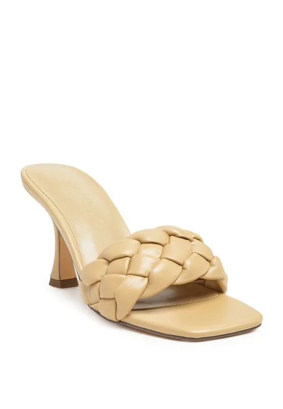So Beauty-  Woven Fashion Mules