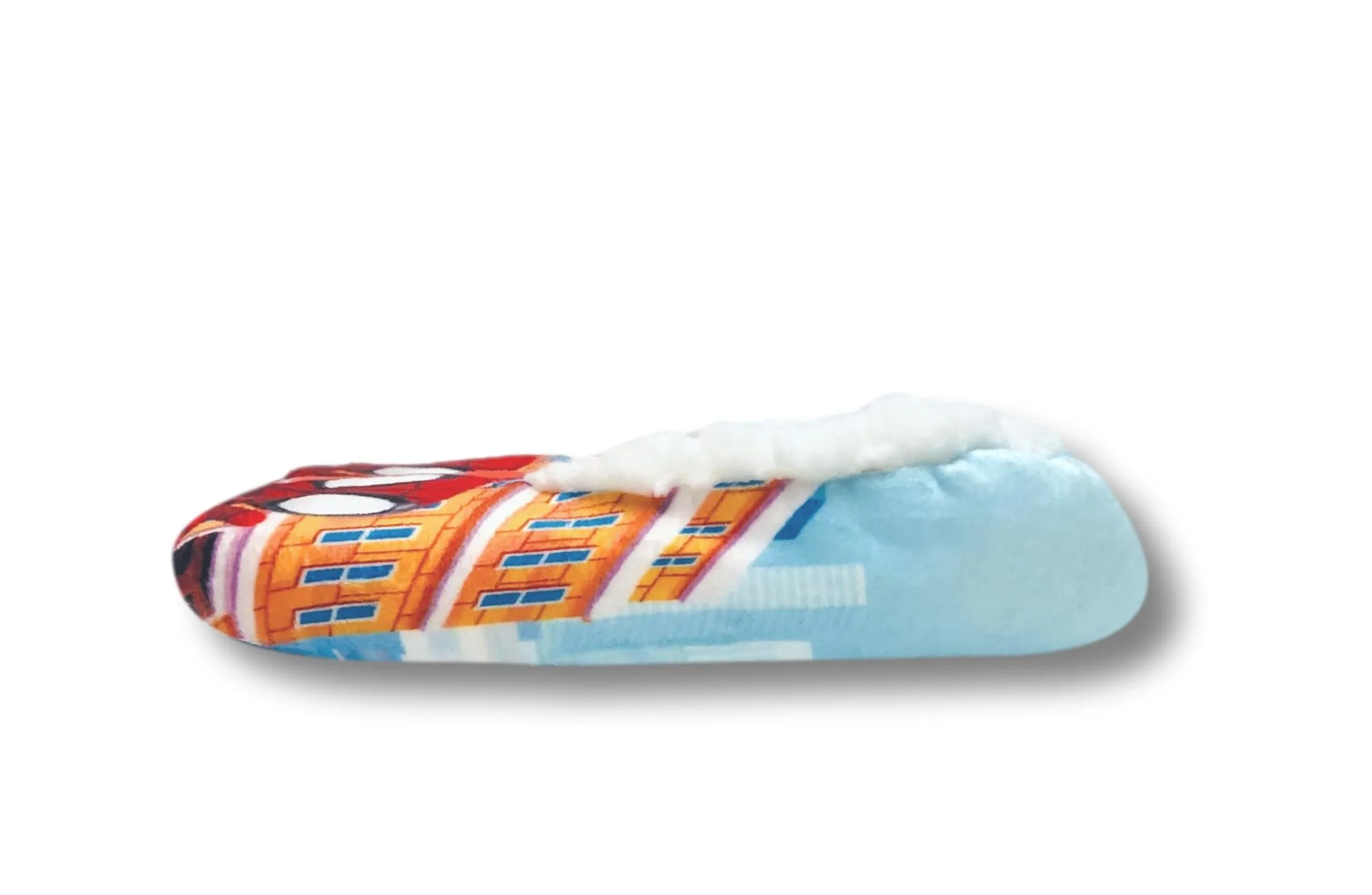 Spider-Man Boys Slippers Fuzzy Slipper Socks for Toddlers and Kids