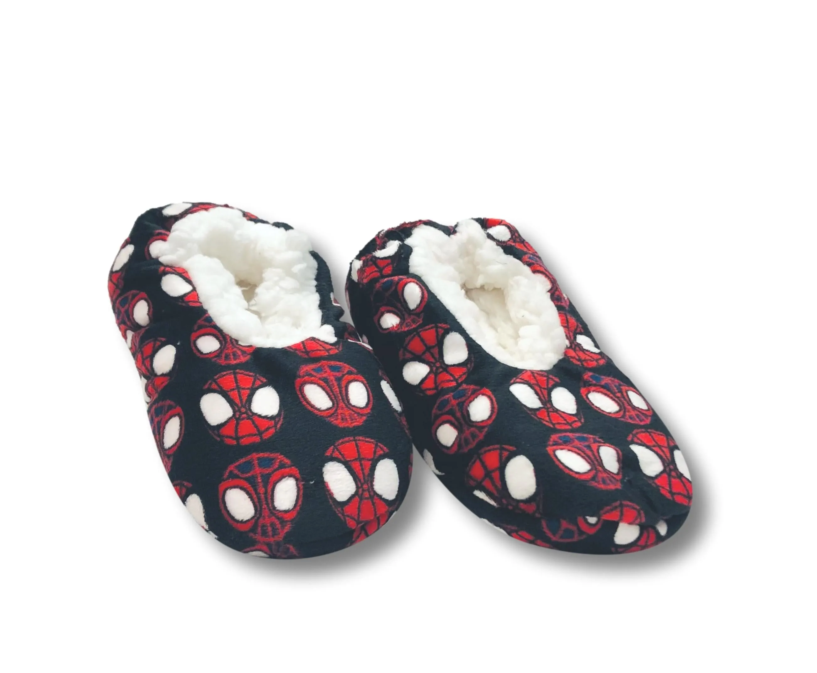 Spider-Man Boys Slippers Fuzzy Slipper Socks for Toddlers and Kids