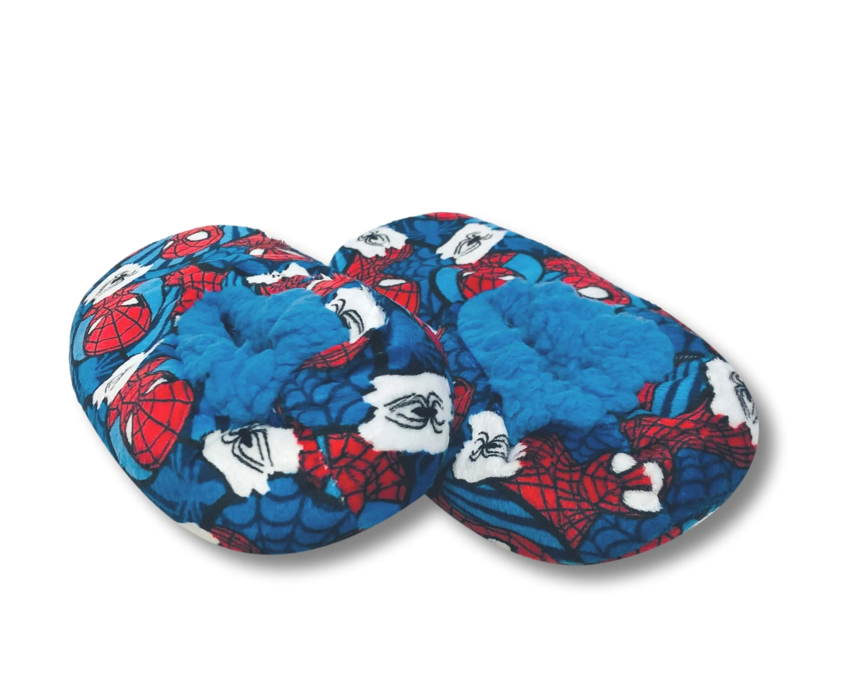 Spider-Man Boys Slippers Fuzzy Slipper Socks for Toddlers and Kids