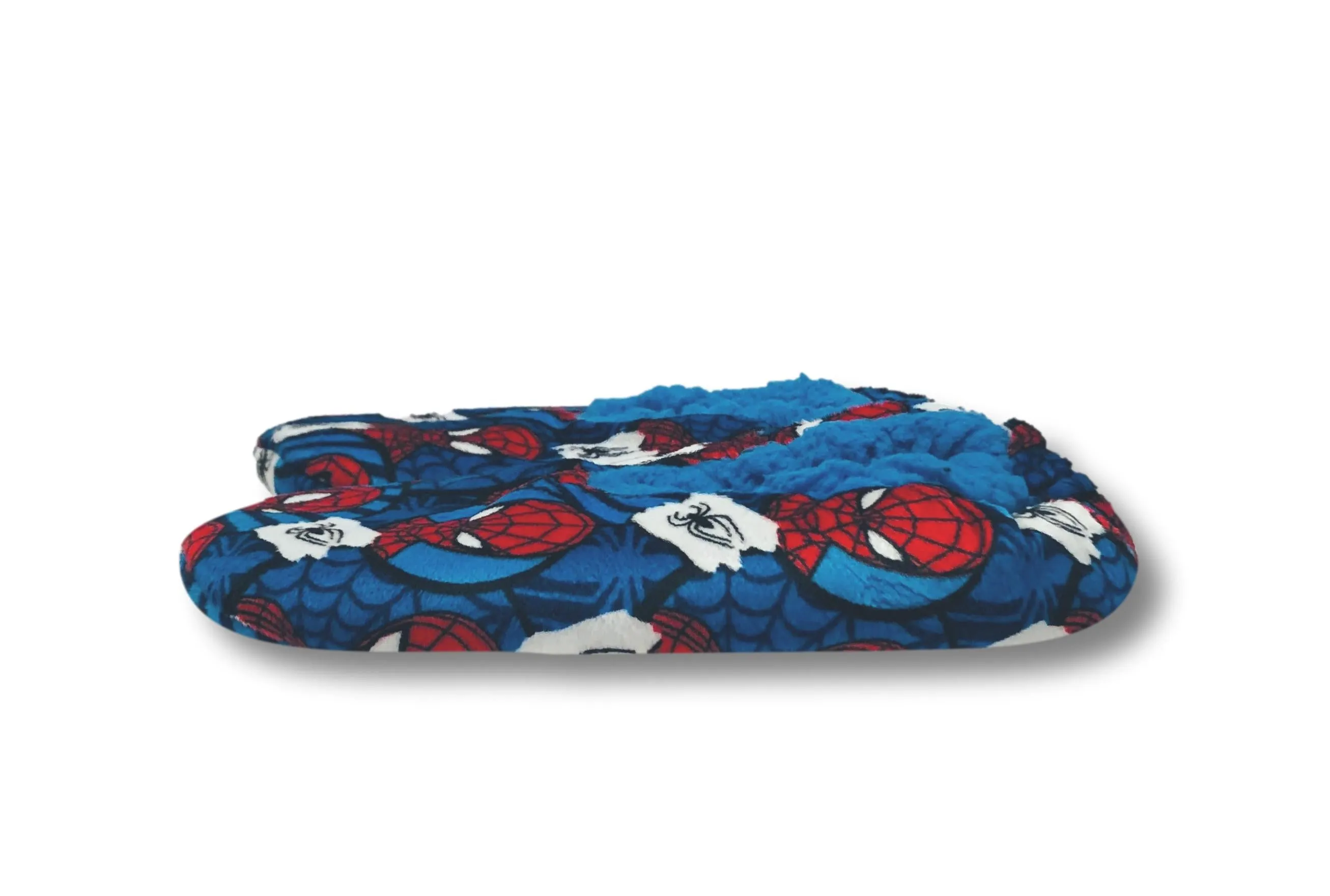 Spider-Man Boys Slippers Fuzzy Slipper Socks for Toddlers and Kids