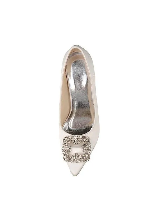 Stiletto Heels Bridal Shoes With Rhinestones