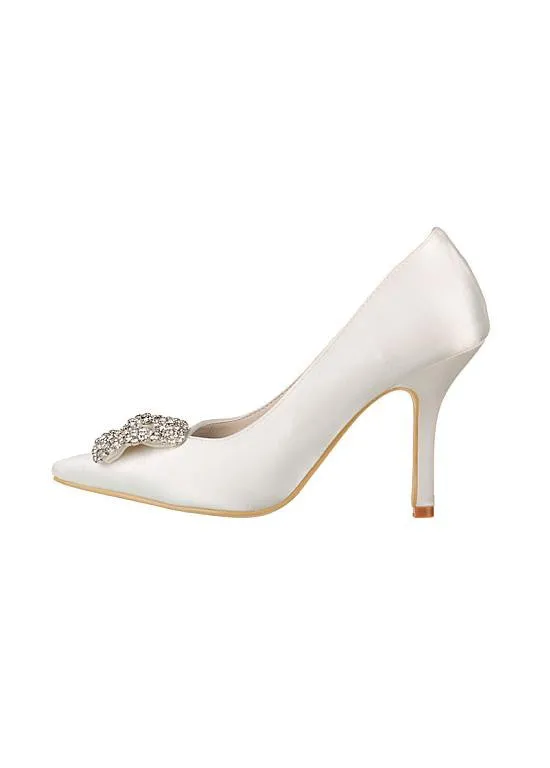 Stiletto Heels Bridal Shoes With Rhinestones