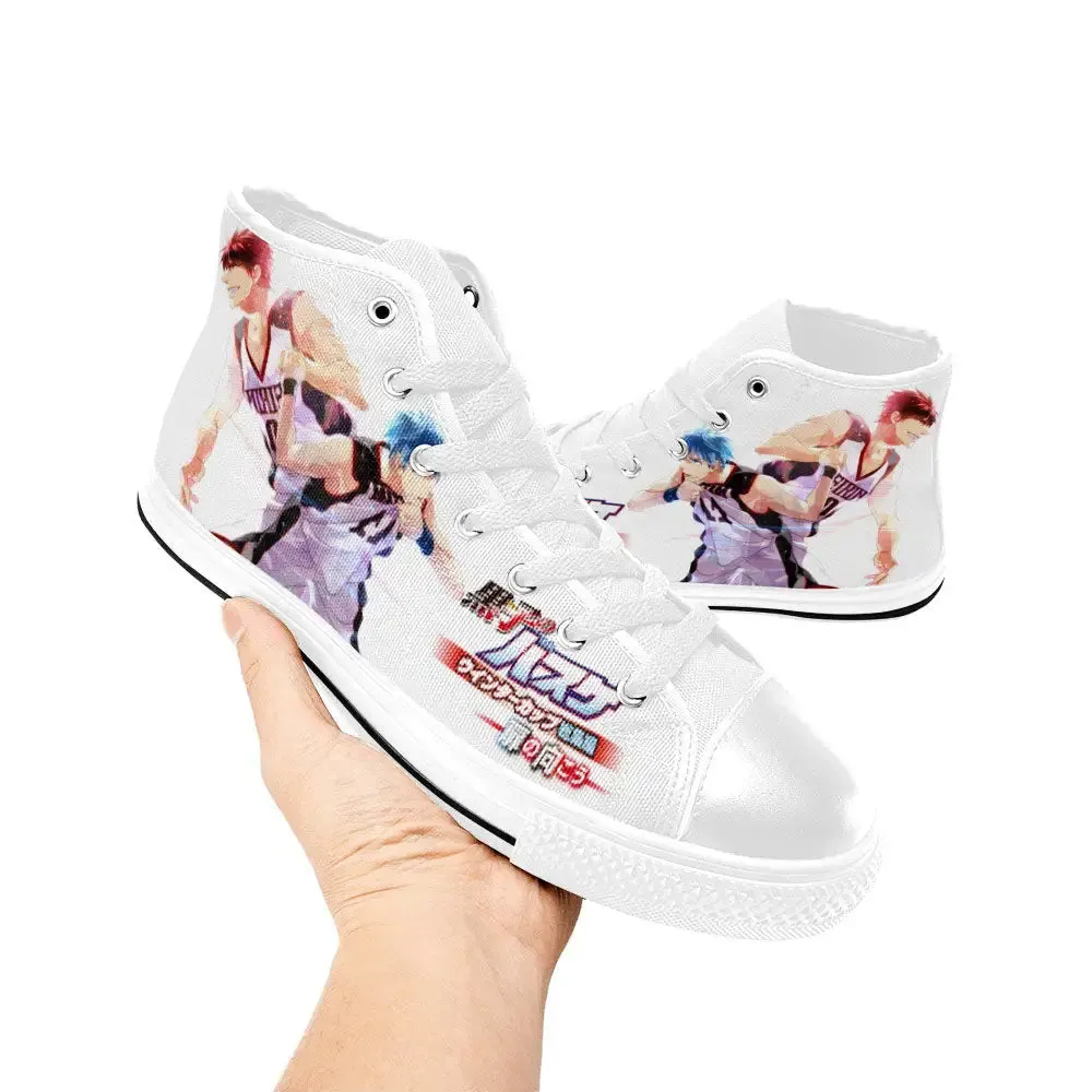 Tetsuya Kuroko Basketball Shoes High Tops Sneakers for Kids and Adults