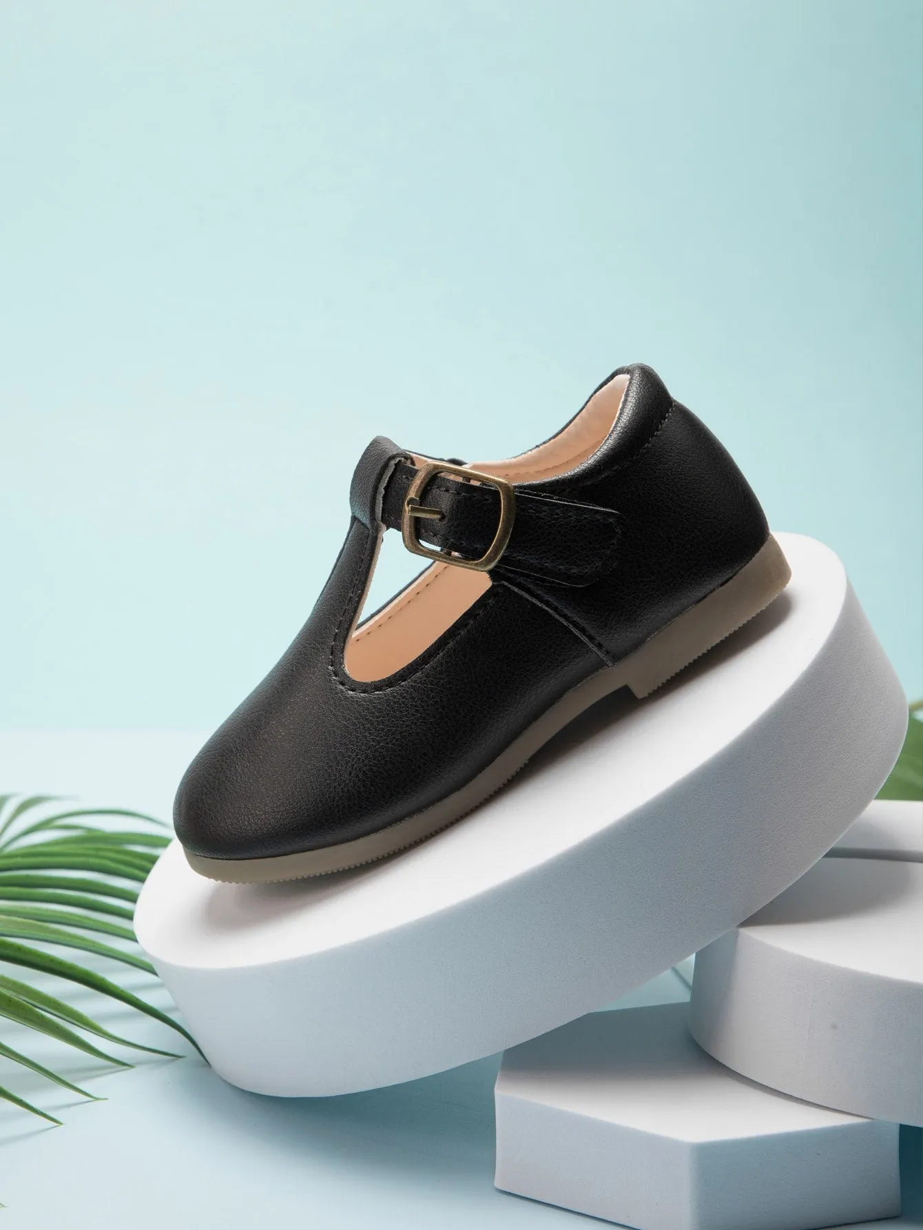 Toddler Girls Buckle Detail Flats-FD