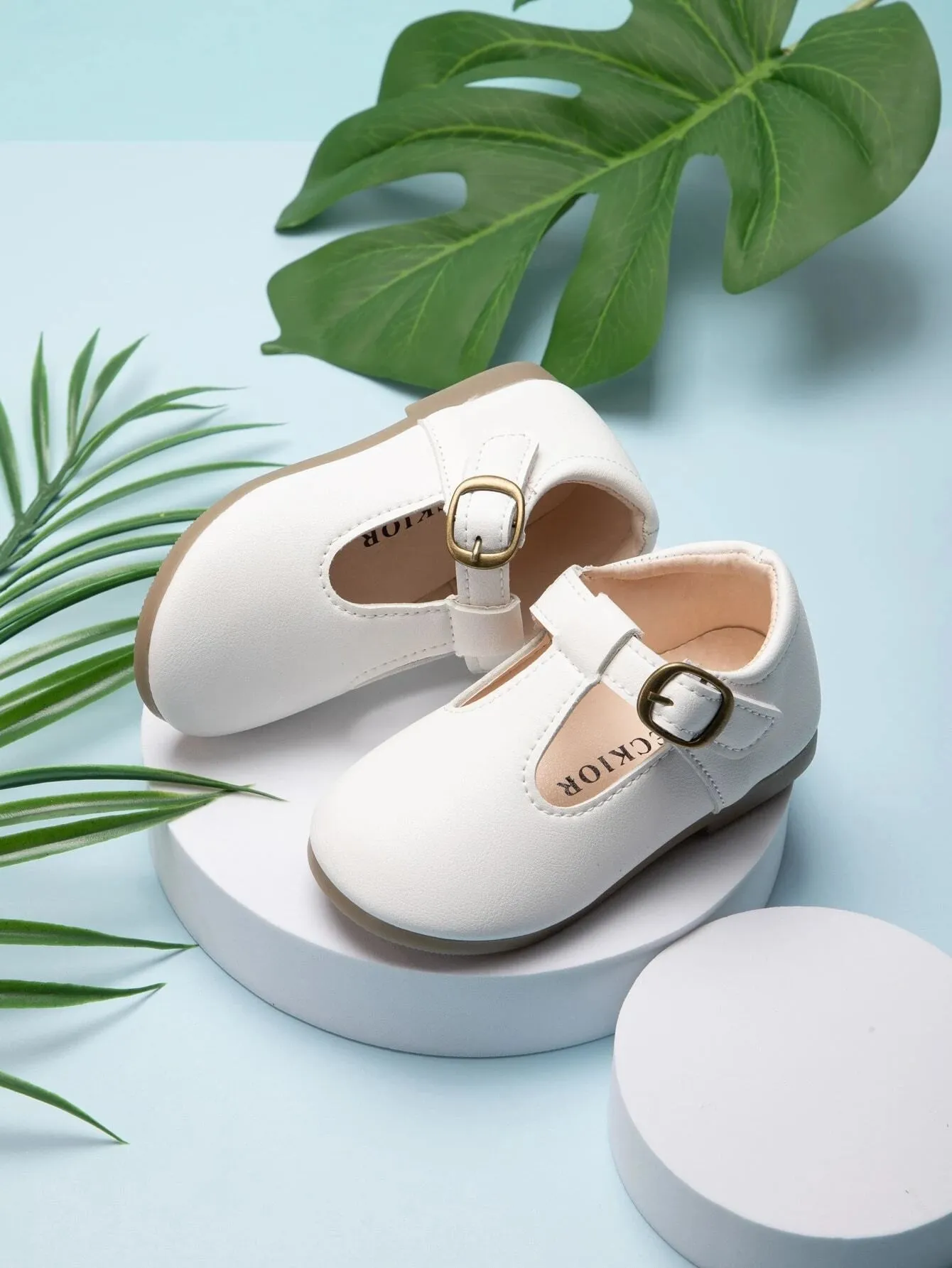 Toddler Girls Buckle Detail Flats-FD