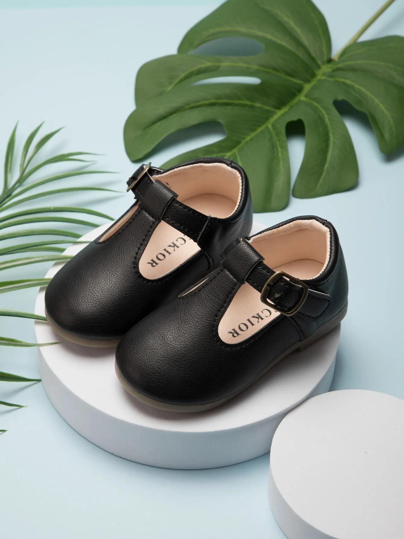 Toddler Girls Buckle Detail Flats-FD