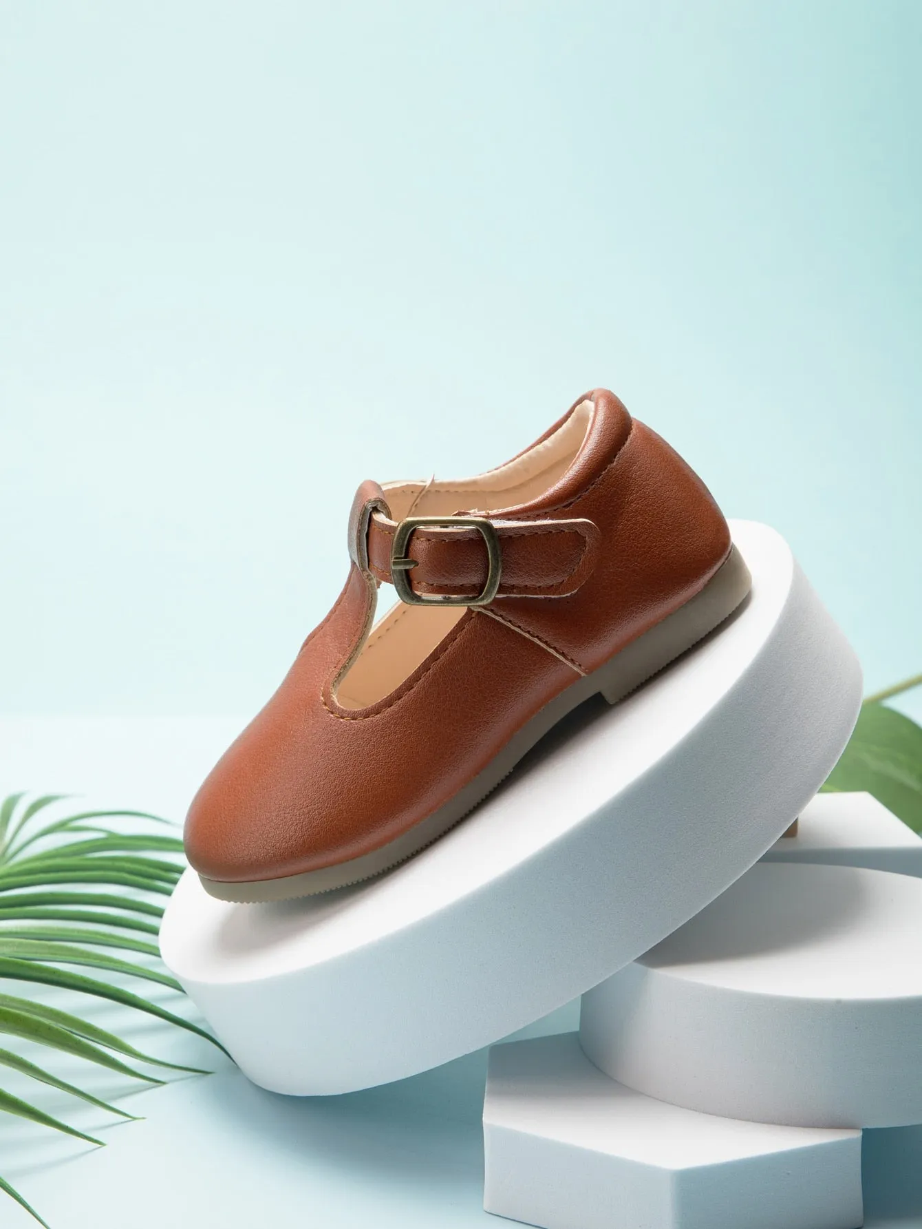 Toddler Girls Buckle Detail Flats-FD