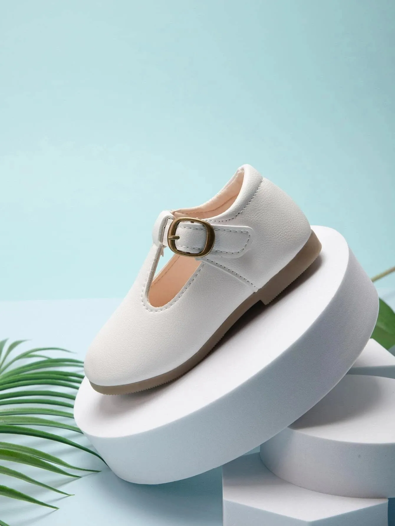 Toddler Girls Buckle Detail Flats-FD