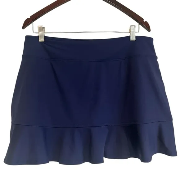 Tommy Bahama Golf Stretch Pull-on Flounce Hemline Skort Skirt/Shorts Size XL