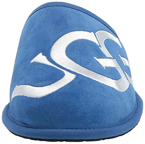 UGG Men's Scuff Logo Slipper, Classic Blue/White, 11