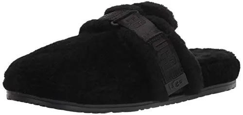 UGG Men's Slipper, Black TNL Fluff, 10