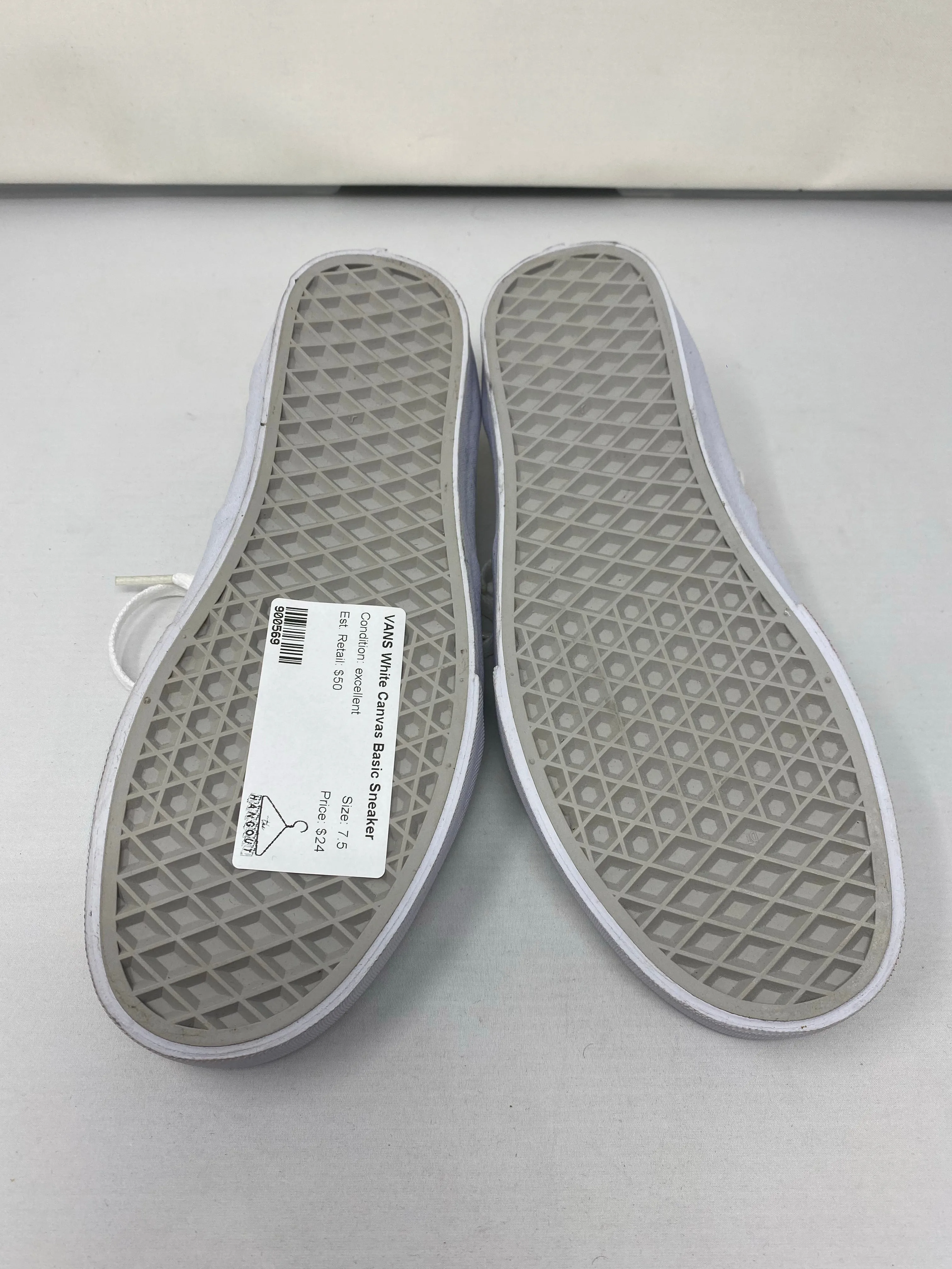 VANS White Canvas Basic Sneaker