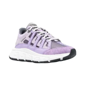 VERSACE WOMENS TRIGRECA SNEAKERS BABY VIOLET