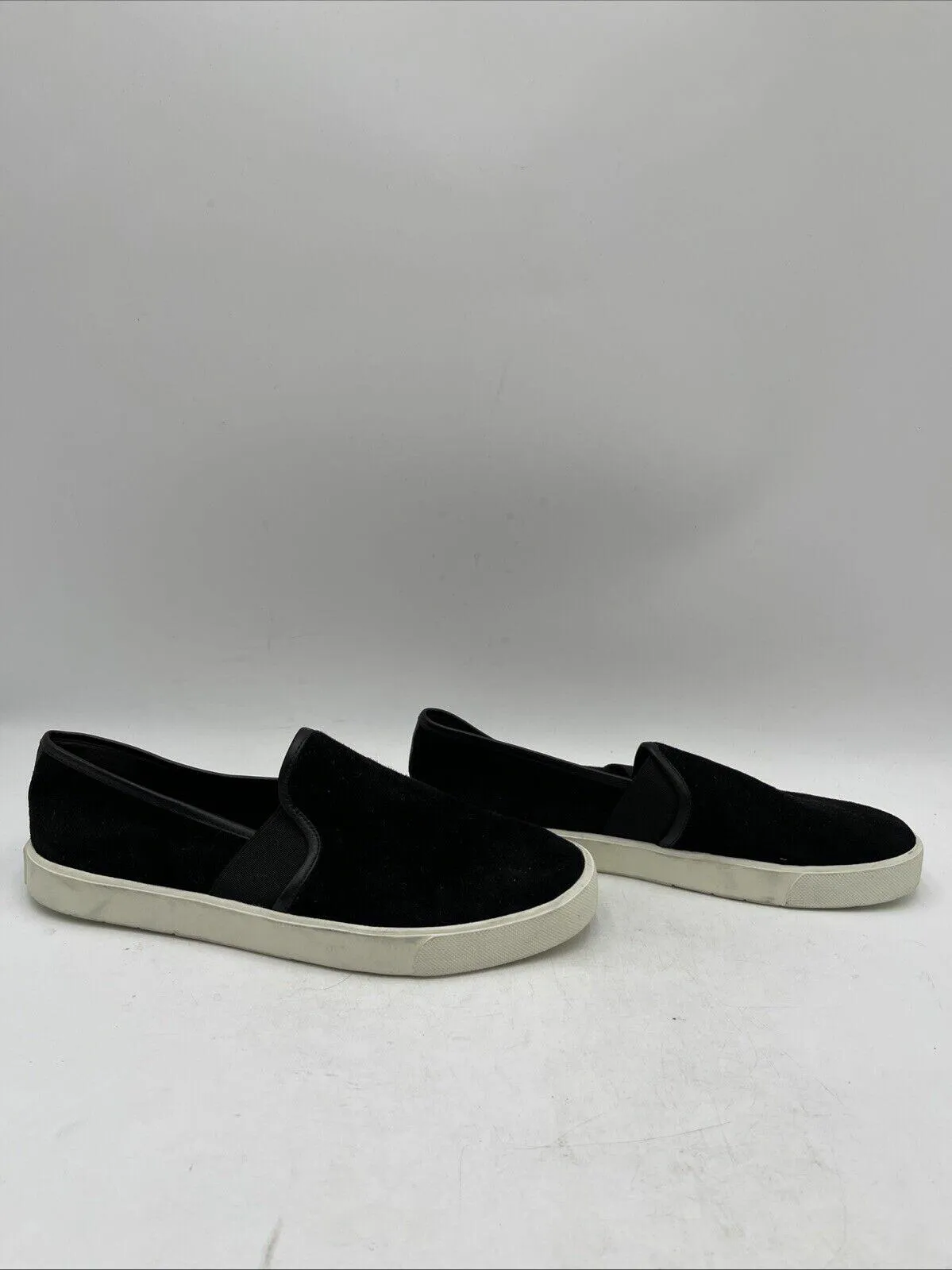Vince Women's Blair Slip On Sneakers Black Size 6.5M/36.5 - Very Good