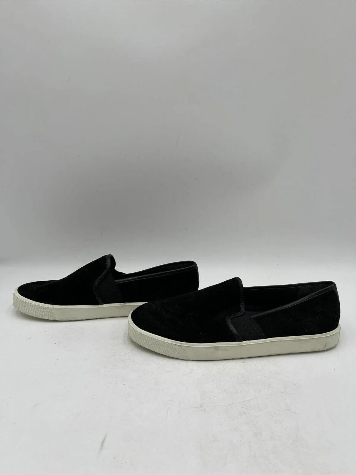 Vince Women's Blair Slip On Sneakers Black Size 6.5M/36.5 - Very Good