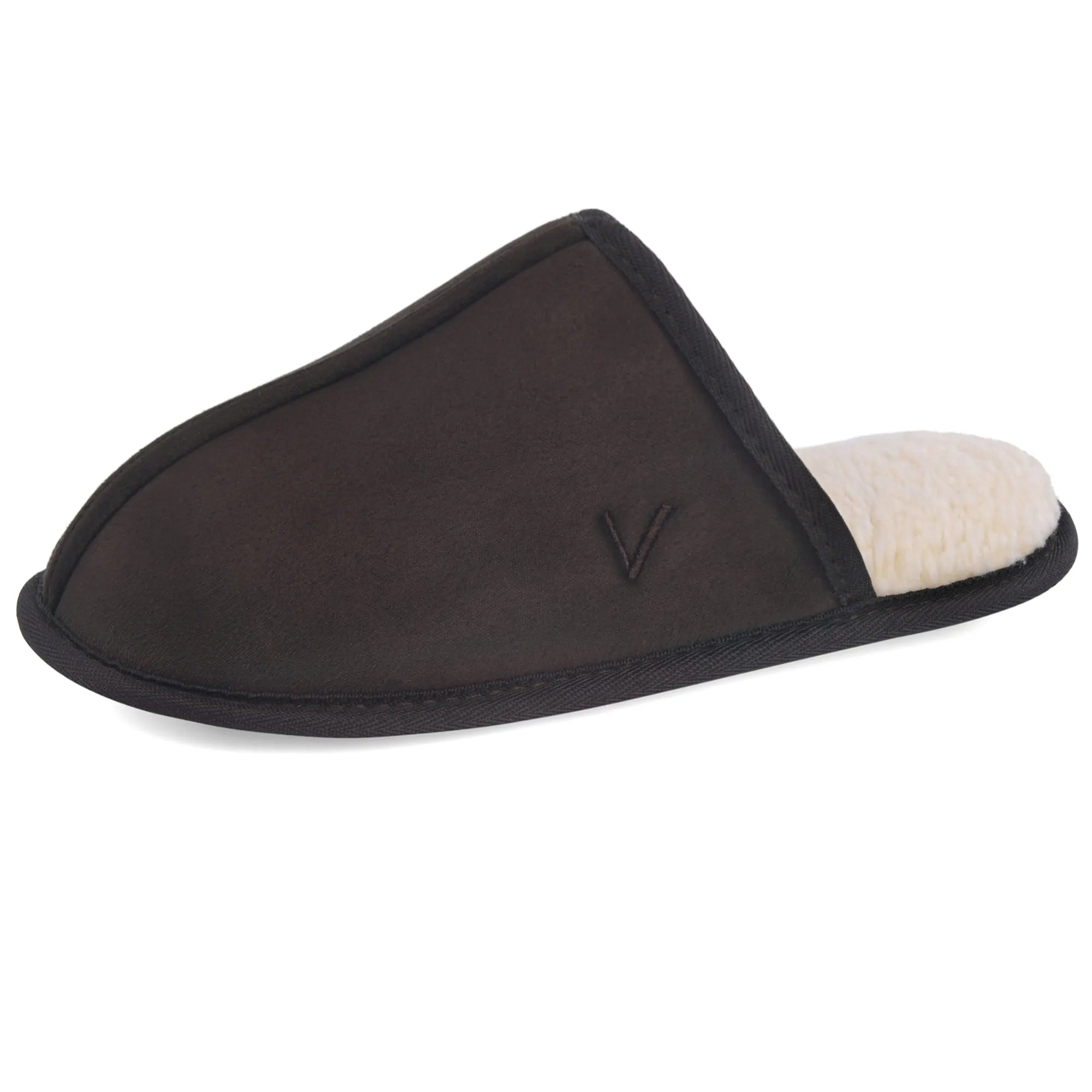 VONMAY Men's Suede Closed Toe Scuff Slipper Comfy Memory Foam Clog Lightweight Warm House Bedroom Shoes