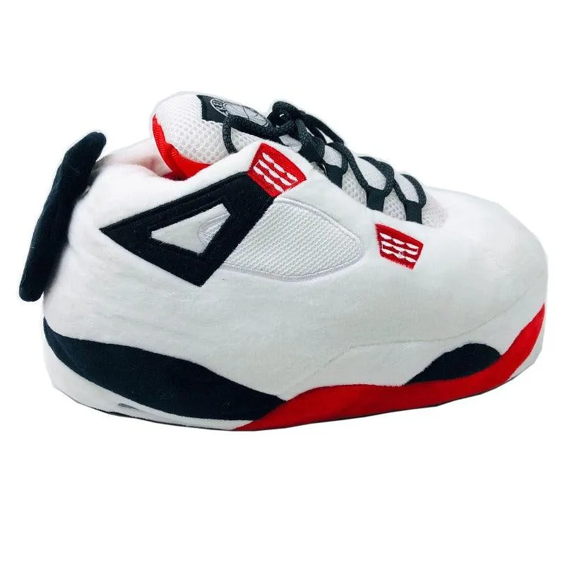 White Black Indoor Winter Slippers