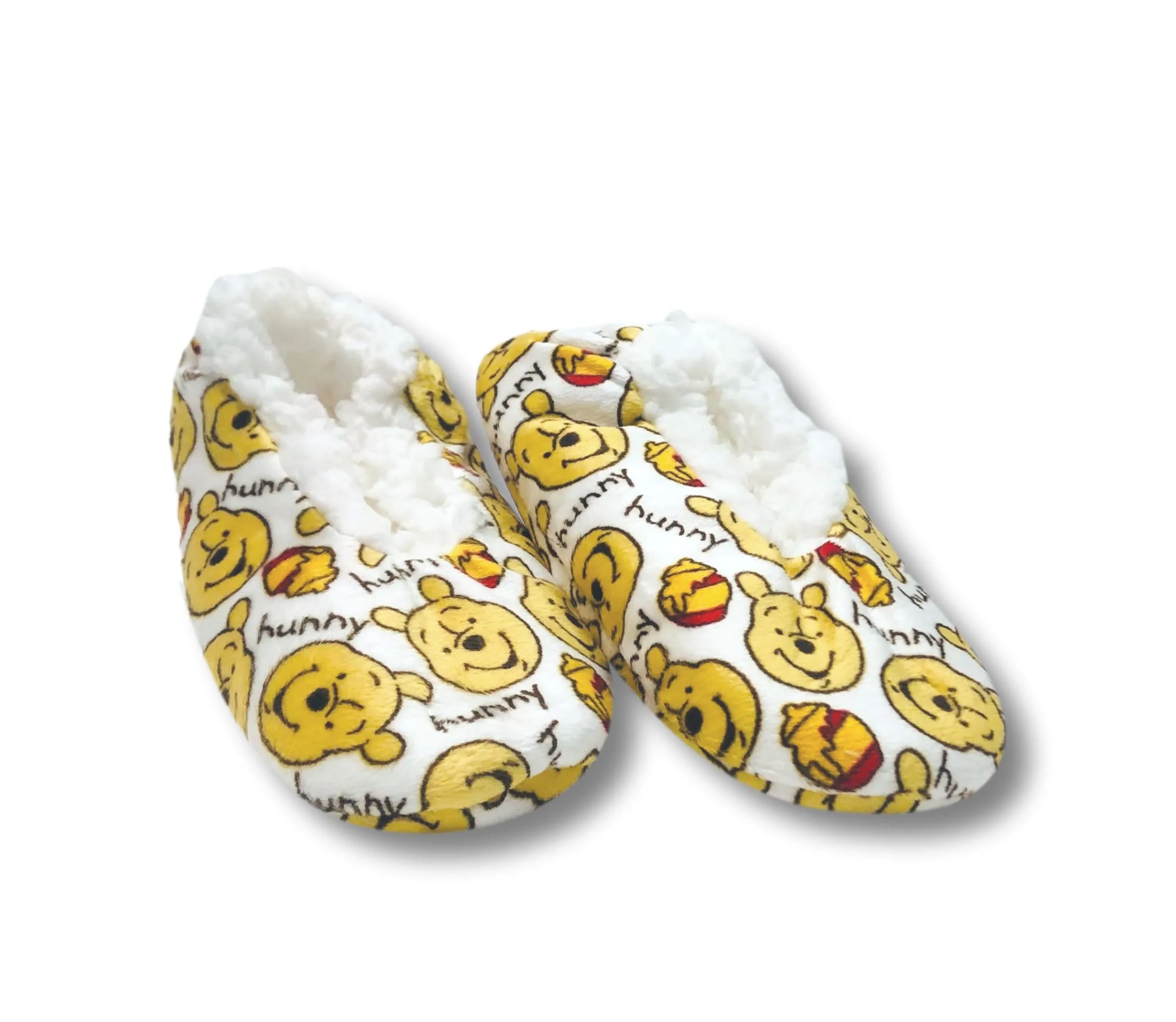 Winnie the Pooh Kids Slippers Fuzzy Slipper Socks for Boys and Girls