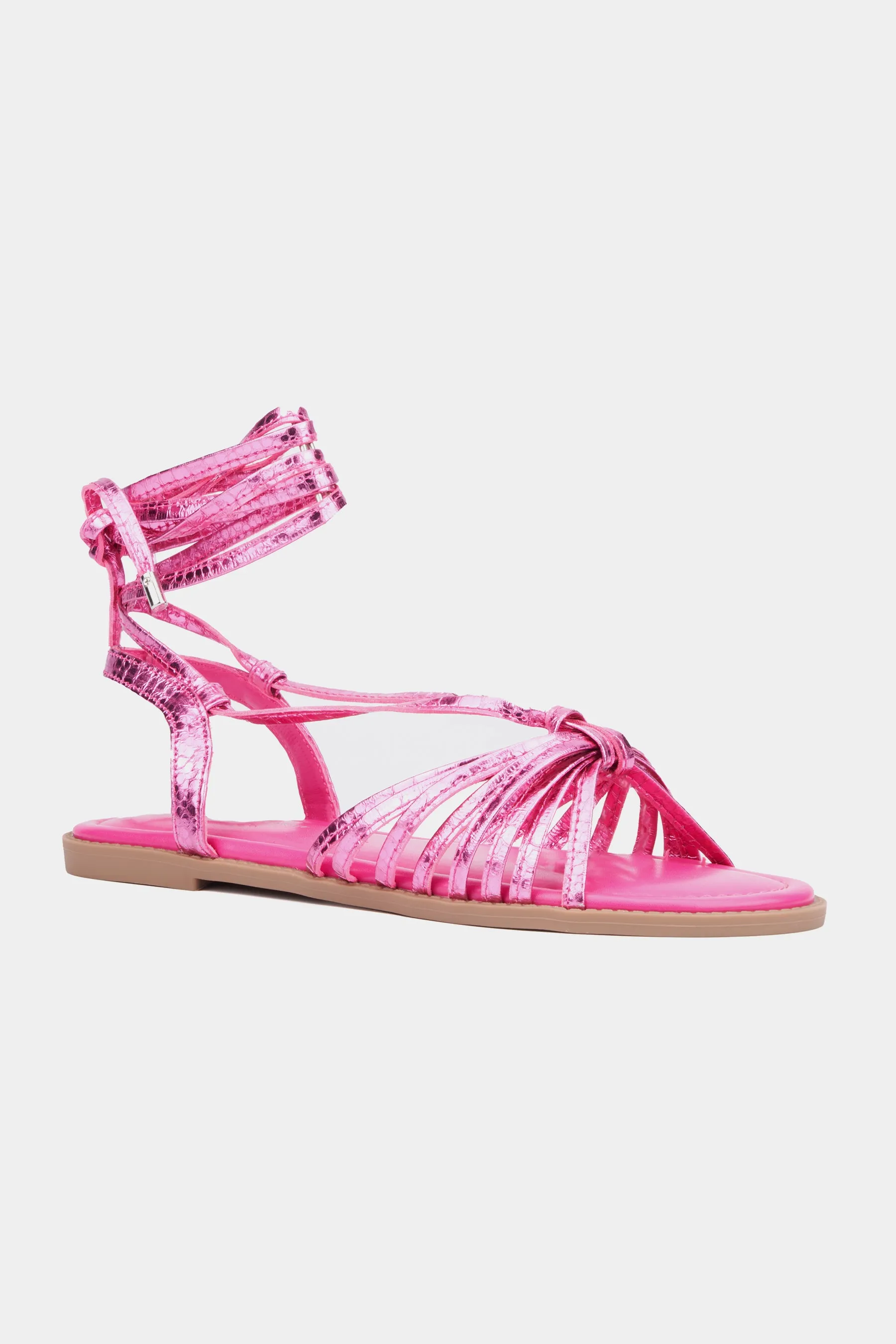 Women's Daria Strappy Flat Sandal - Wide Width Ankle Strap Sandals