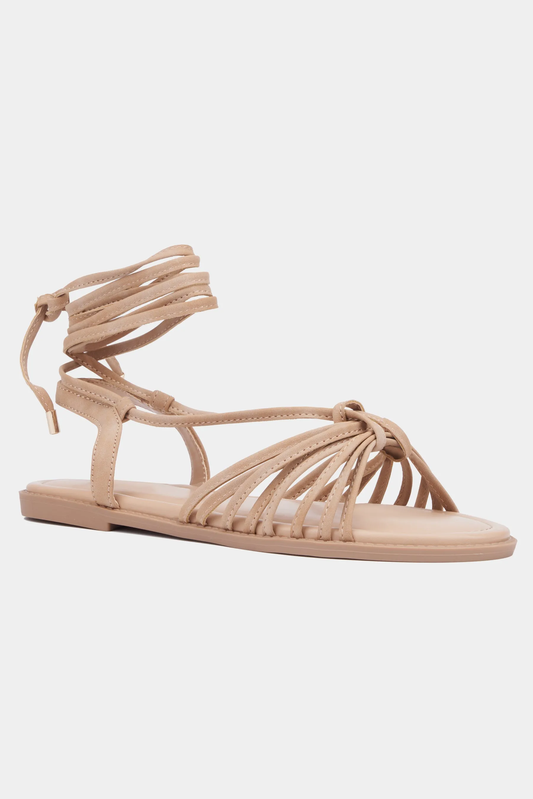 Women's Daria Strappy Flat Sandal - Wide Width Ankle Strap Sandals